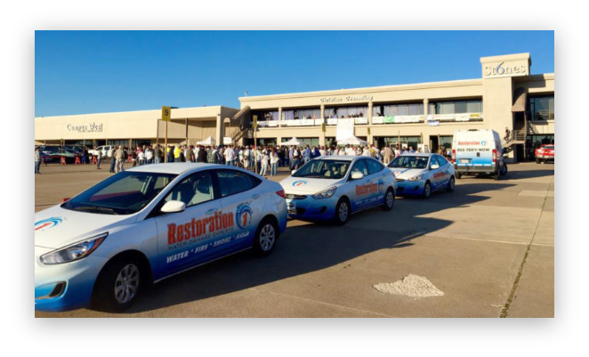 Fleet of restoration 1 cars